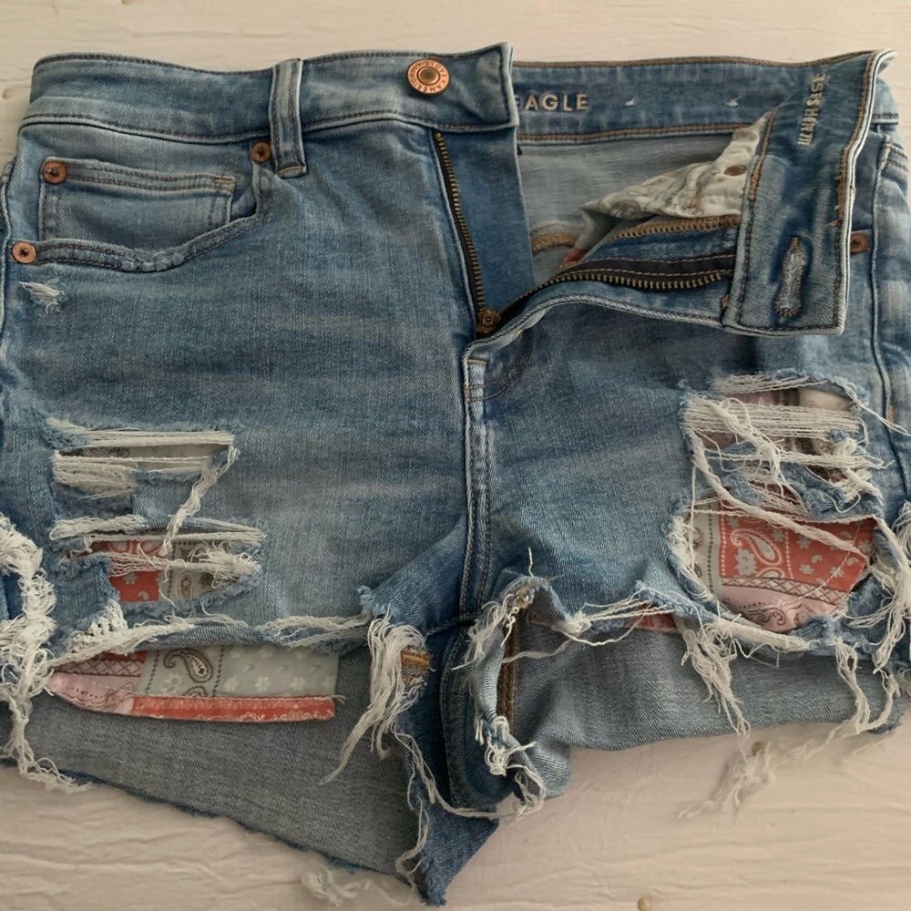 American Eagle High Waisted Jean Shorts